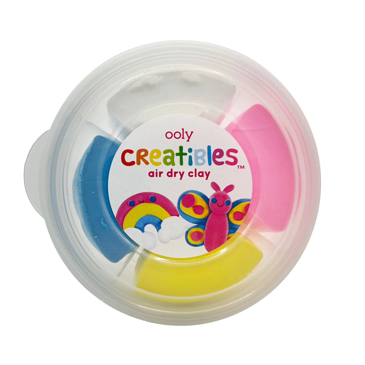 OOLY - Creatibles: Air Dry Clay BFFs Kit - Rainbow Pals (Set of 4 C