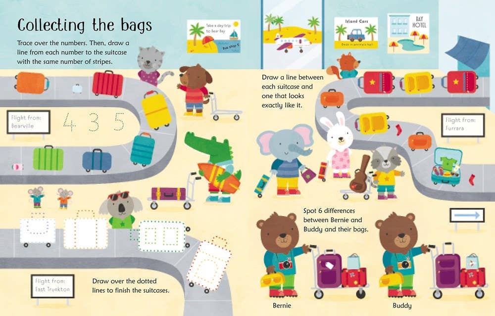 HarperCollins - Wipe-Clean Airport Activities : Usborne