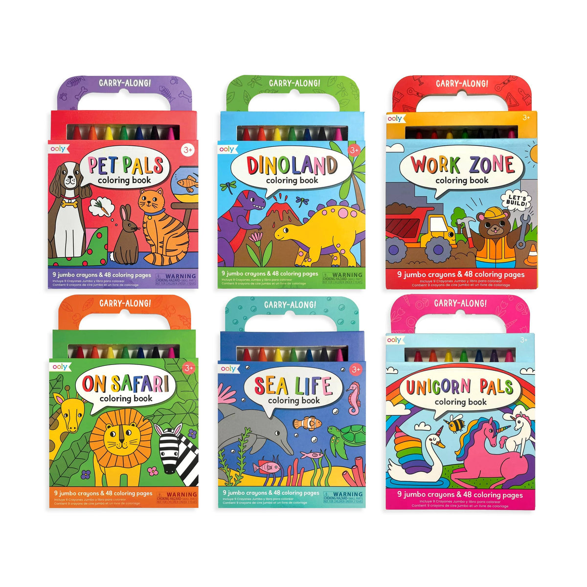 OOLY - OOLY Carry Along Test & Try Coloring Book Assortment