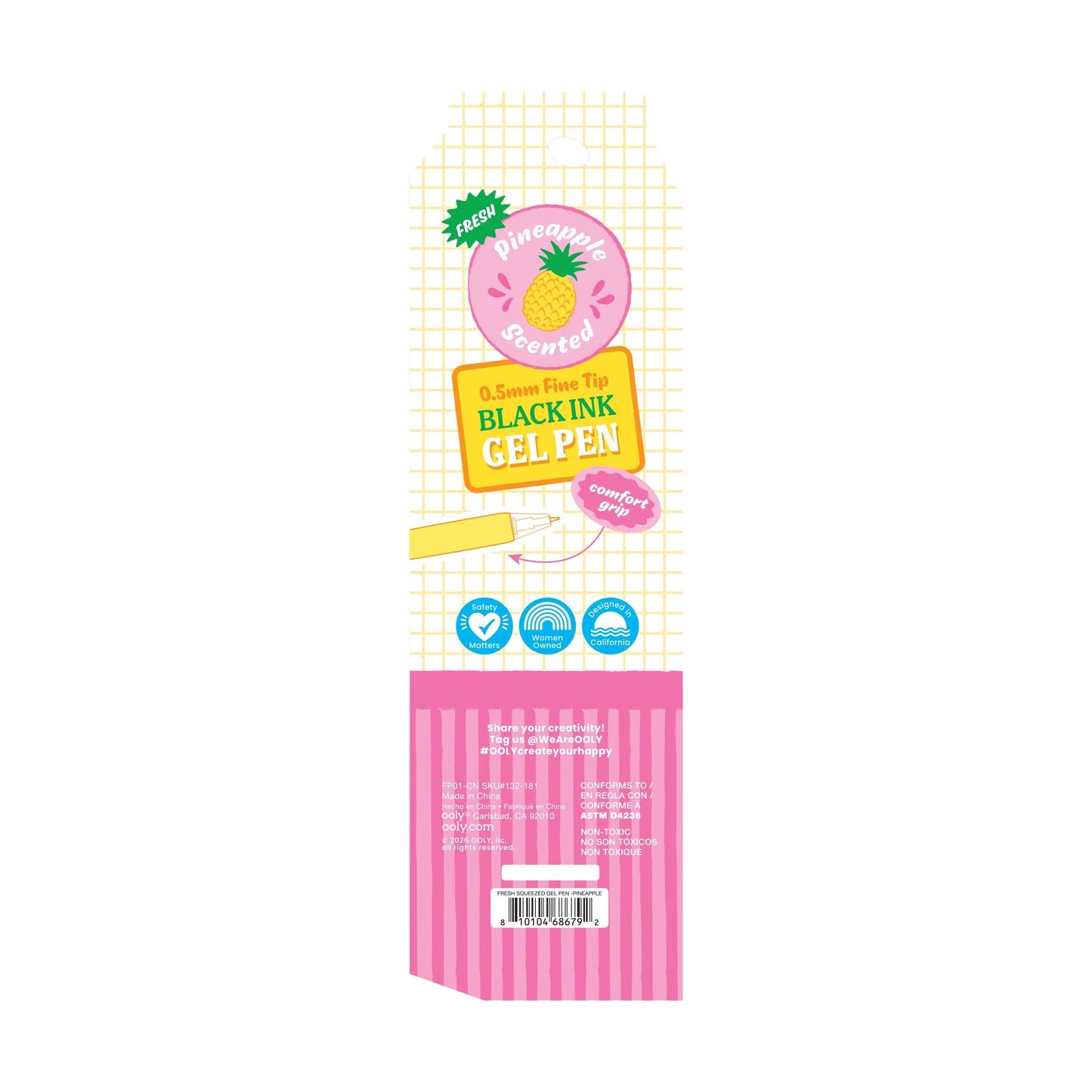 OOLY - Fresh Squeezed Black Ink Scented Gel Pens - Display of 24