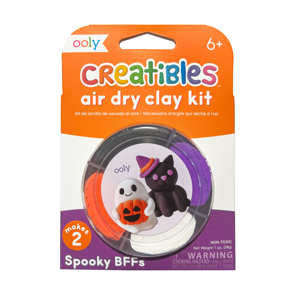 OOLY - Creatibles Air Dry Clay Kit - Spooky BFFs