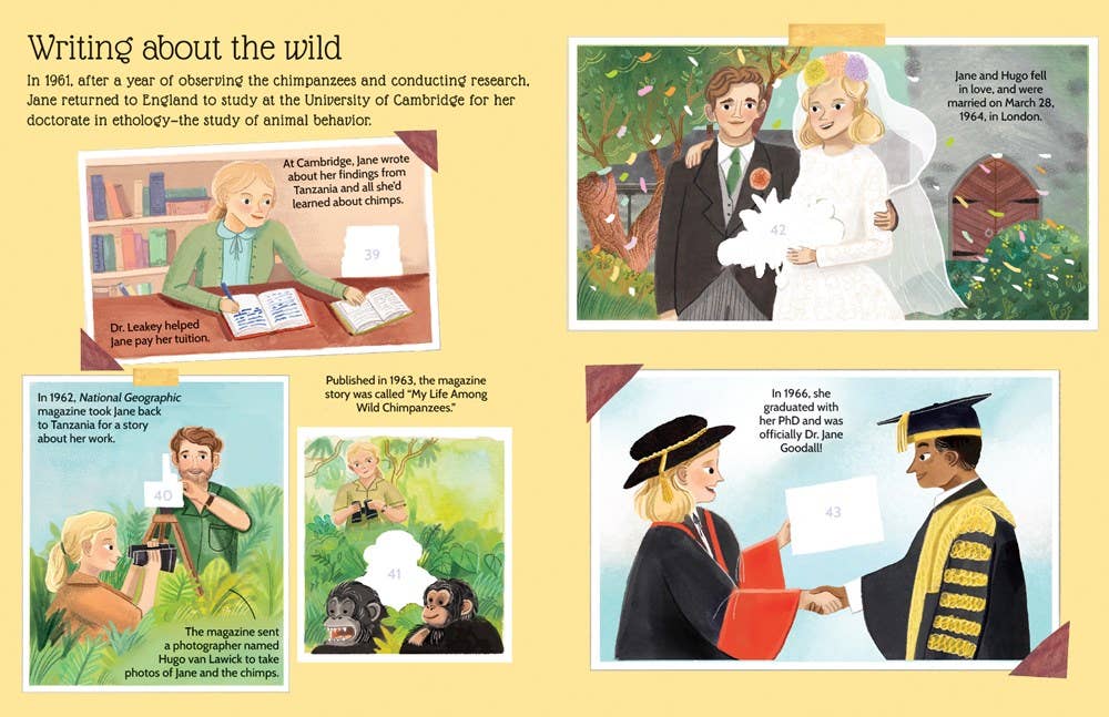 EDC Publishing - Sticker Life Stories: Jane Goodall