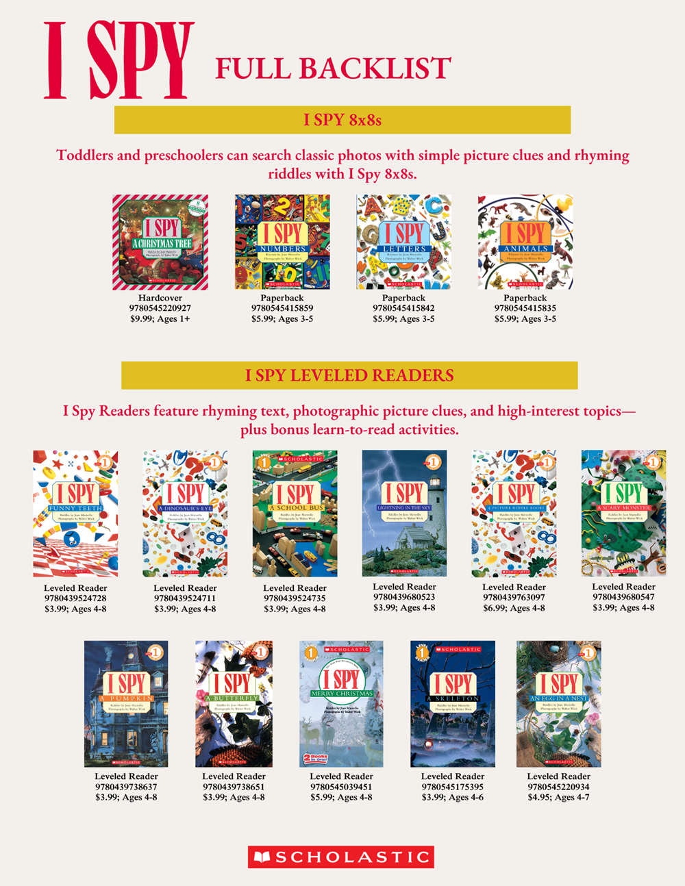 Scholastic - I Spy School Days (Reissue)