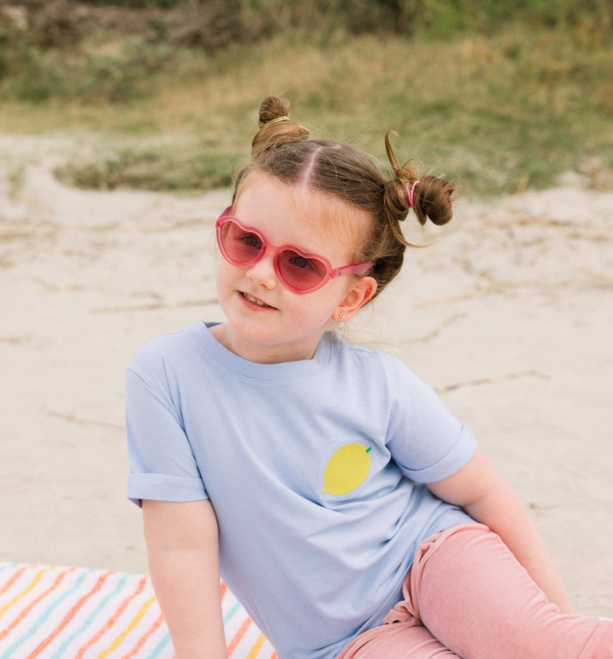 Babiators - Fuchsia Haze Heart with Pink Mirrored Lenses: Ages 3-5