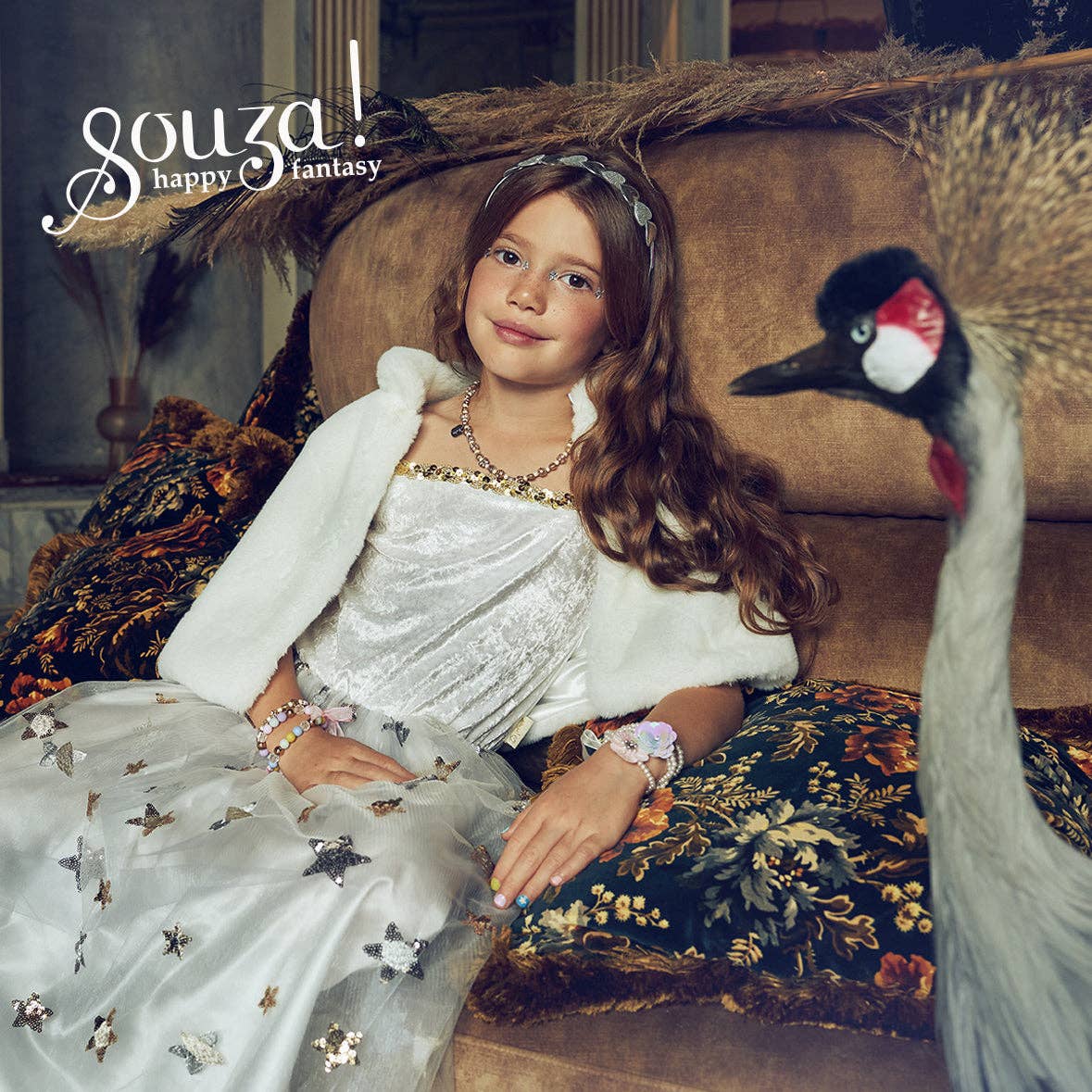Speedy Monkey - Sterre Fur Cape - Special Event Apparel for Girls(3 sizes): 5-7 years