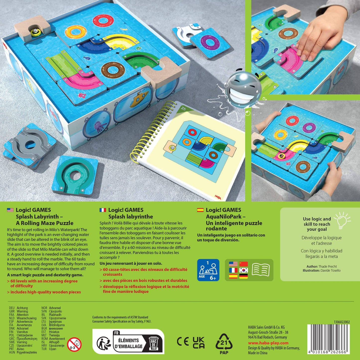 HABA USA - Logic! GAMES: Splash Labrynth