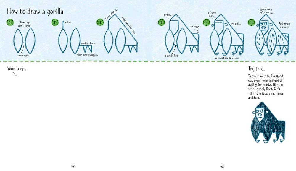HarperCollins - Step-By-Step Drawing Animals : Usborne