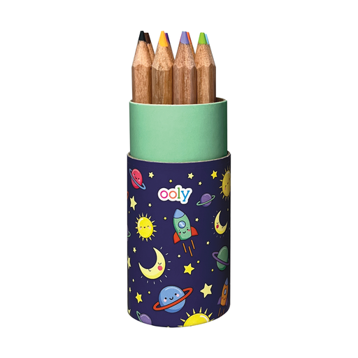 OOLY - Draw 'n Doodle: Mini Colored Pencils + Sharpener (Display of: NAVY