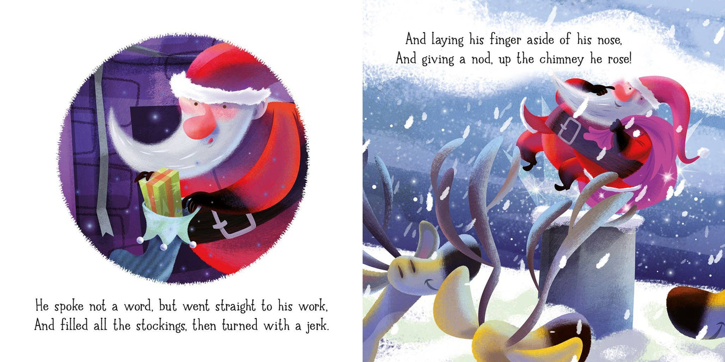 HarperCollins - 'Twas the Night Before Christmas board book : Usborne