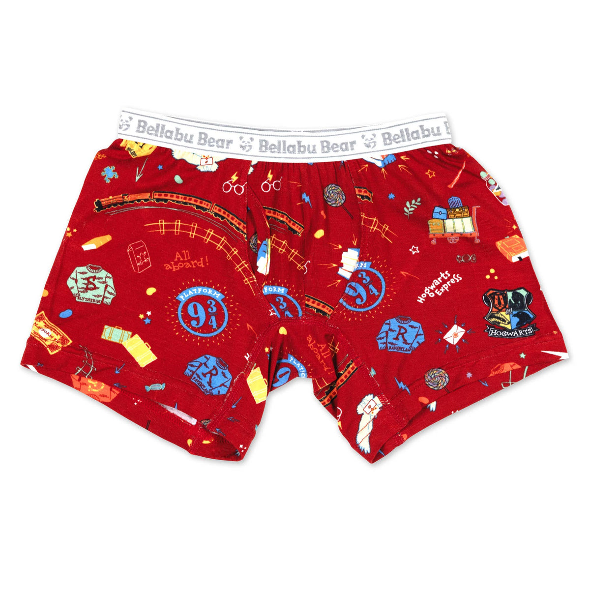 Bellabu Bear - Harry Potter House Pride Bamboo Brief Boxer Underwear 3-Pack: 2/3T