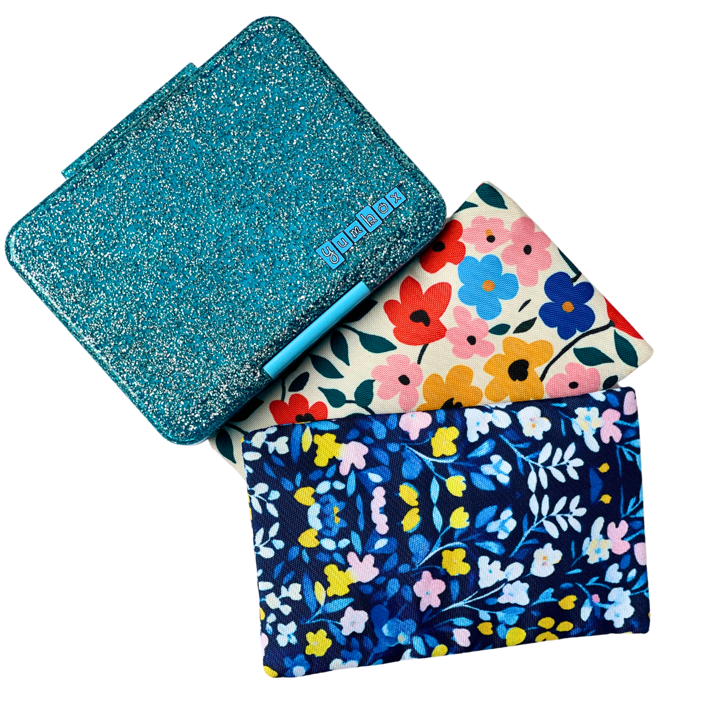 Yumbox - Gel Ice Packs in Fabric Sleeves 2-Pack - Floral Prints
