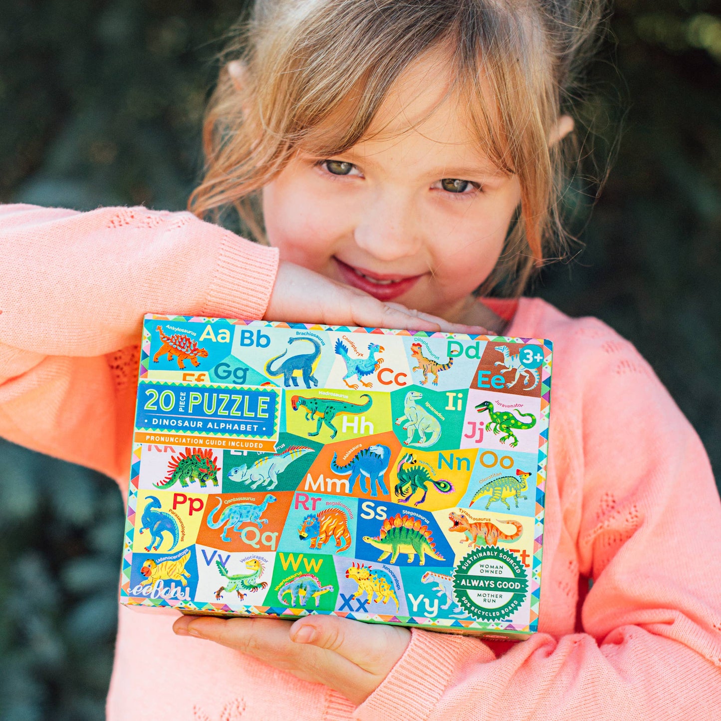 eeBoo - Dinosaur Alphabet 20 Piece Puzzle