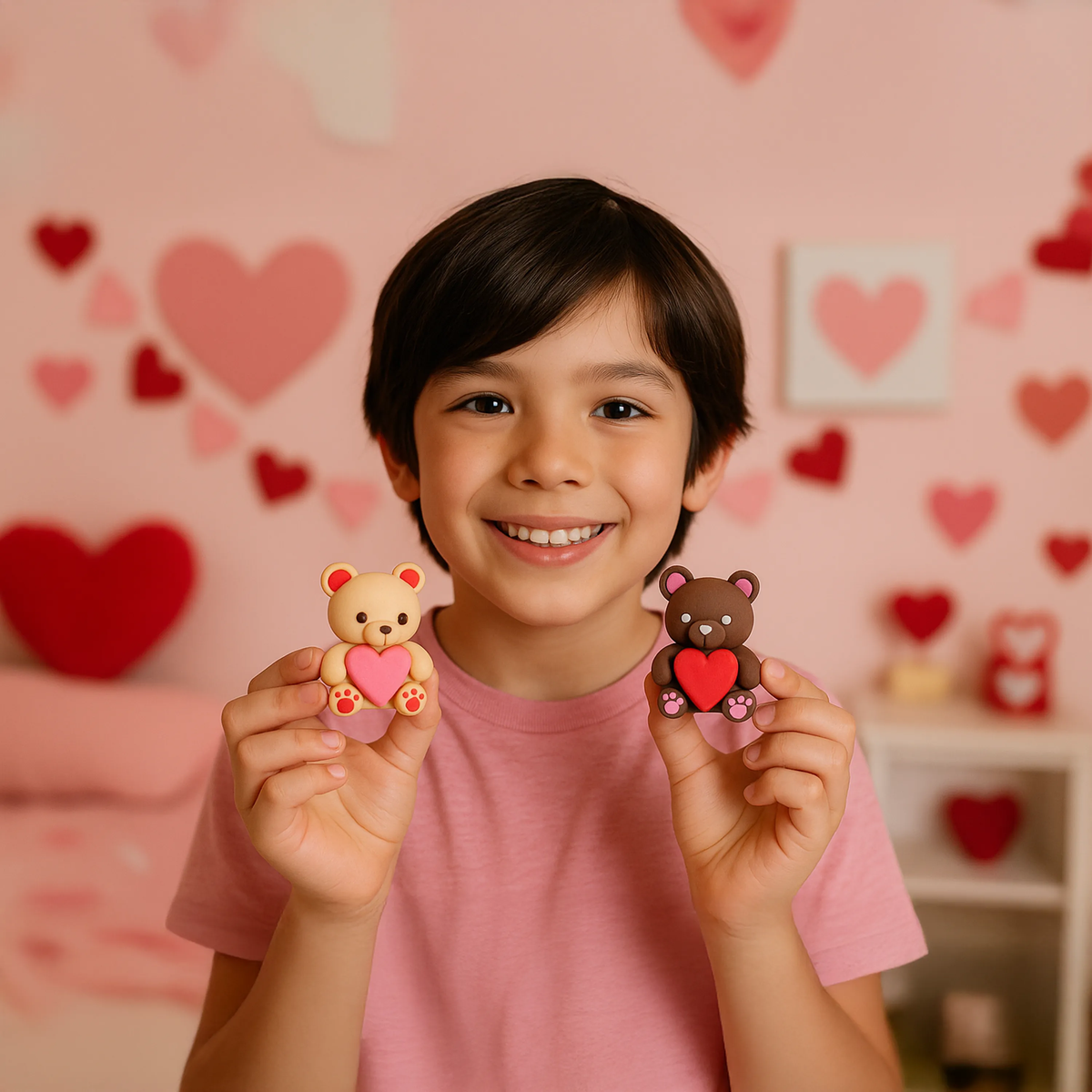 OOLY - Creatibles: Air Dry Clay BFFs Kit - Lovely Bears (Set of 4 C