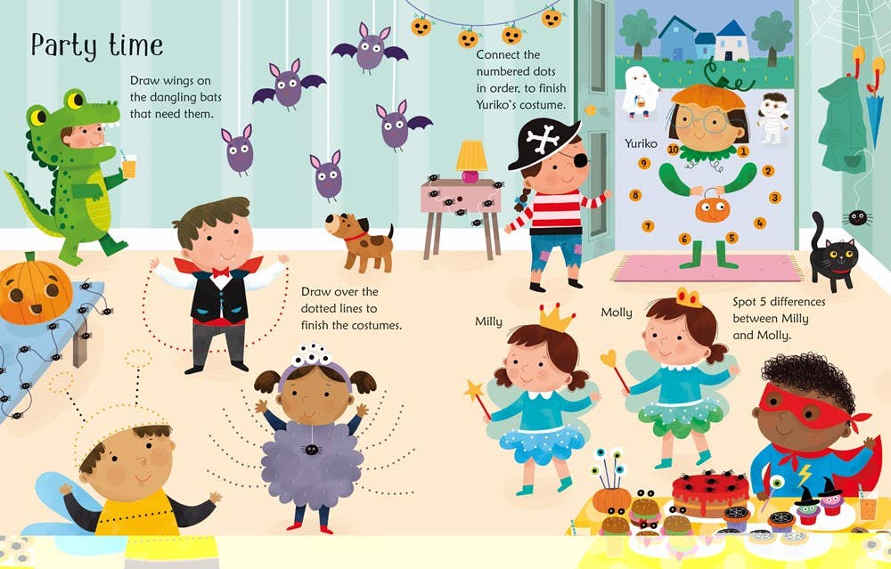 HarperCollins - Wipe-Clean Halloween Activities : Usborne