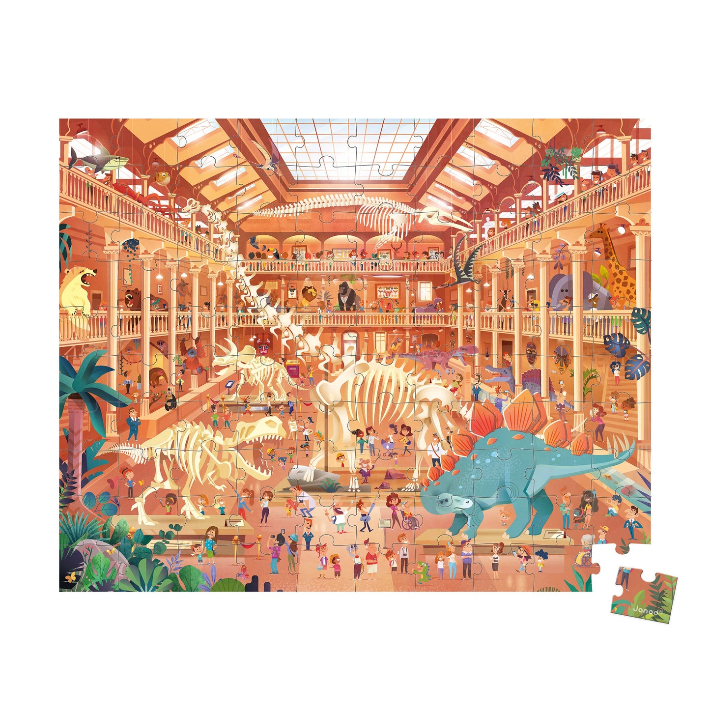 Janod - Natural History Museum Puzzle - 100 Pcs