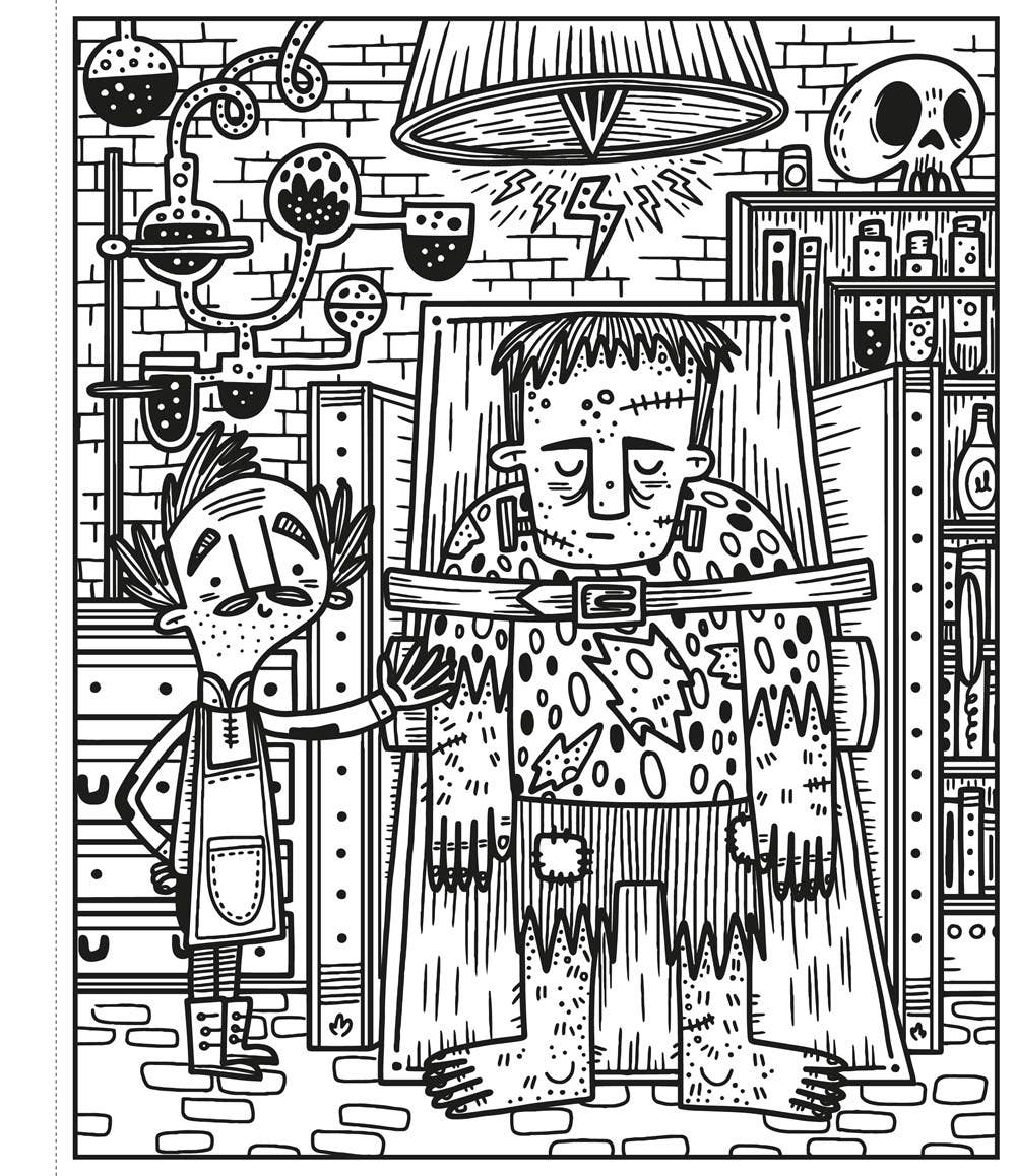 HarperCollins - Halloween Magic Painting Book : Usborne