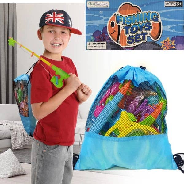 St. Louis Wholesale LLC - Art Creativity - The Fishing Toy Set - #AC-2229 - 35PC
