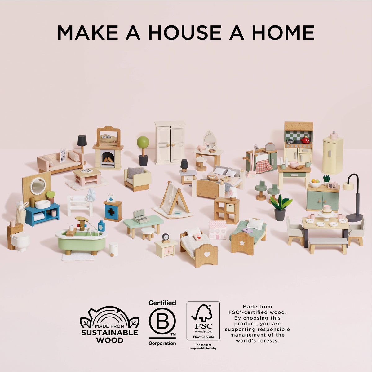 Le Toy Van, Inc. - Deluxe Dolls House Furniture Set