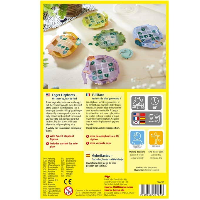 HABA USA - Eager Elephants Game
