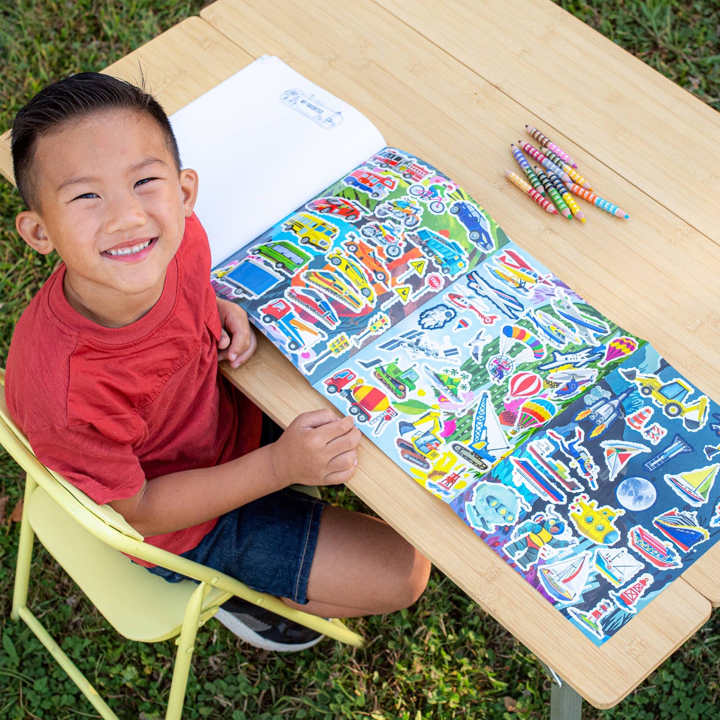eeBoo - Learn to Draw Vehicles Book with Stickers