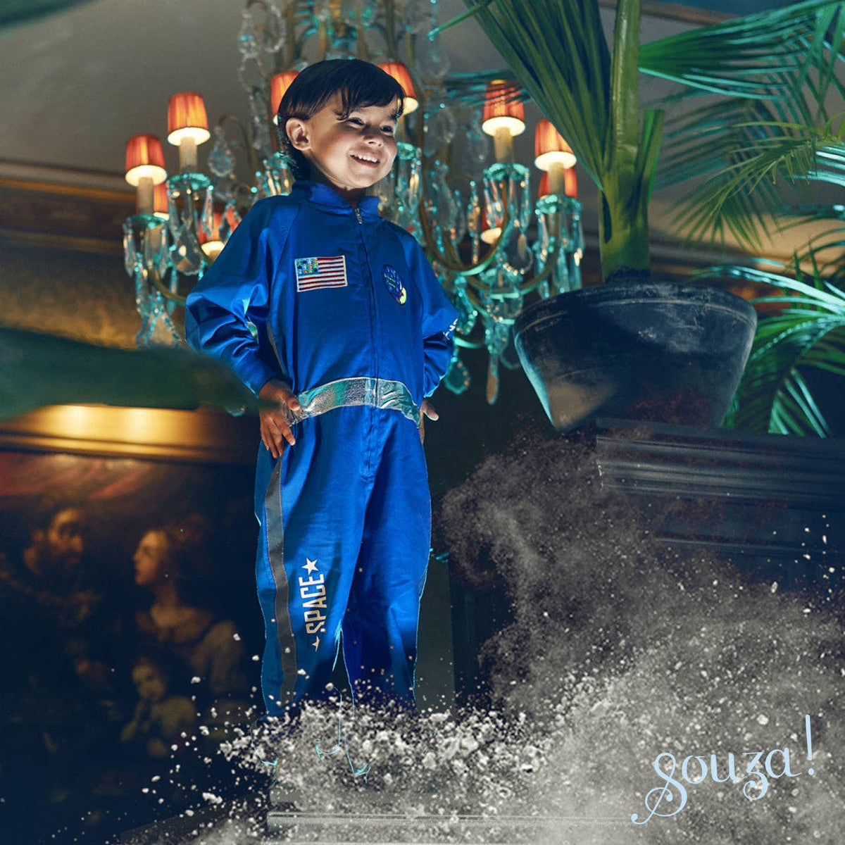 Speedy Monkey - Andre Astronaut Costume for Kids - Carnival & Festive Use (2 sizes): 5-7 years