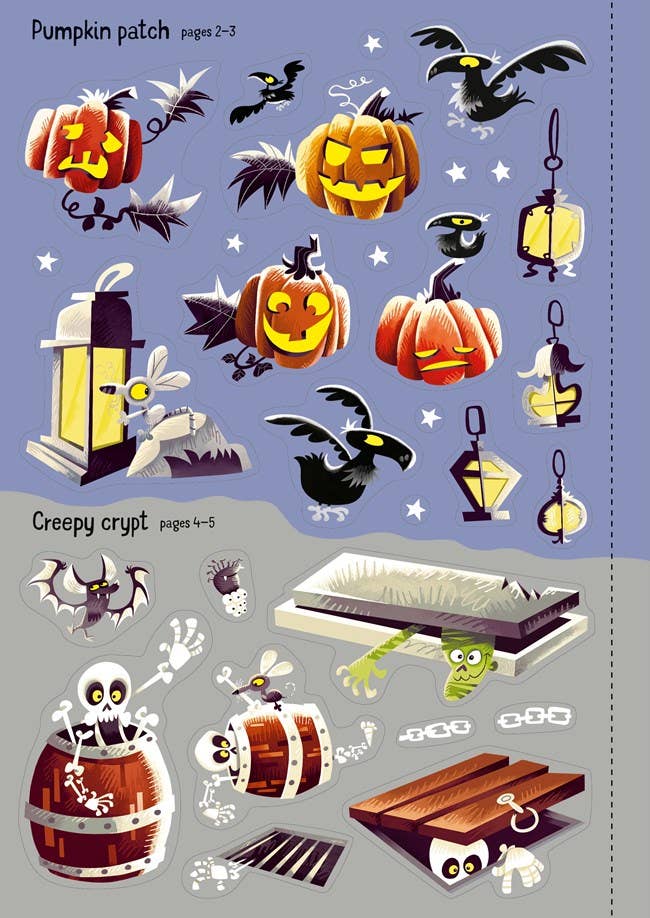 HarperCollins - Sparkly Halloween Sticker Book: Usborne