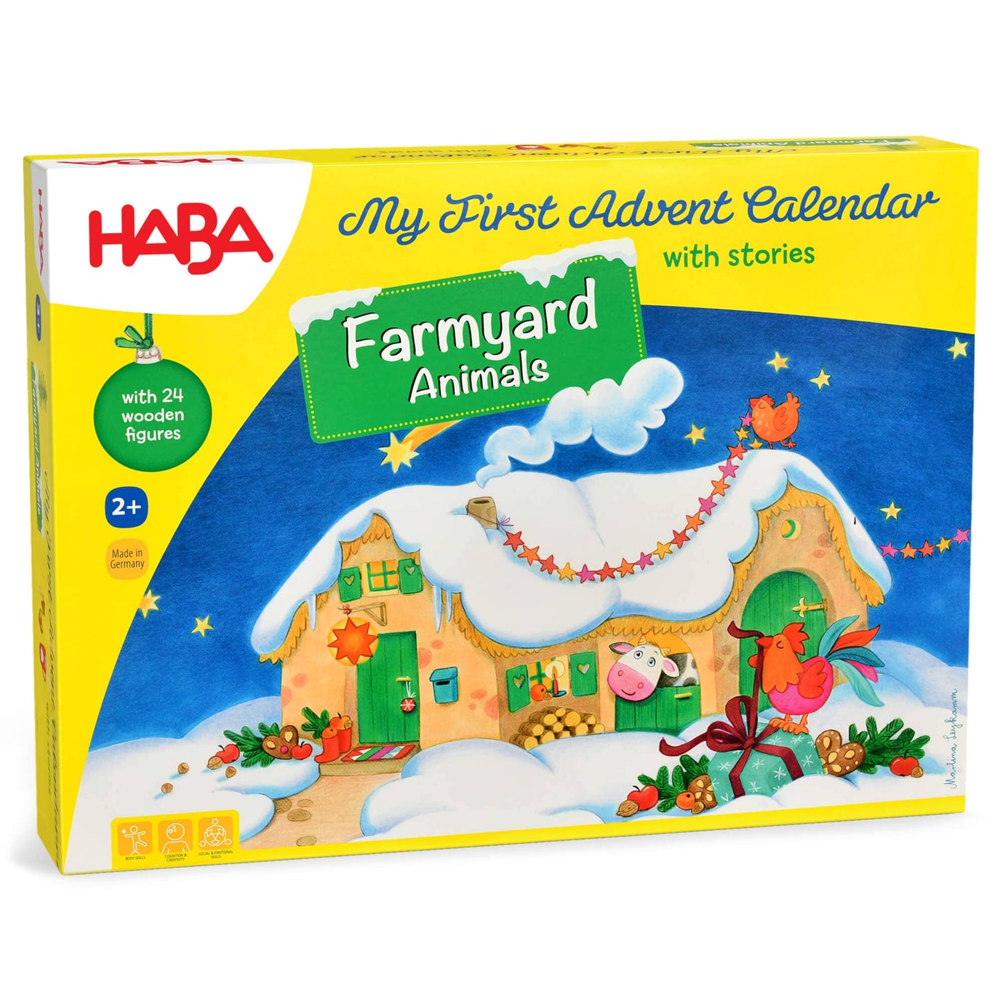 HABA USA - My First Games Advent Calendar - Farmyard Animals - Pack of 6