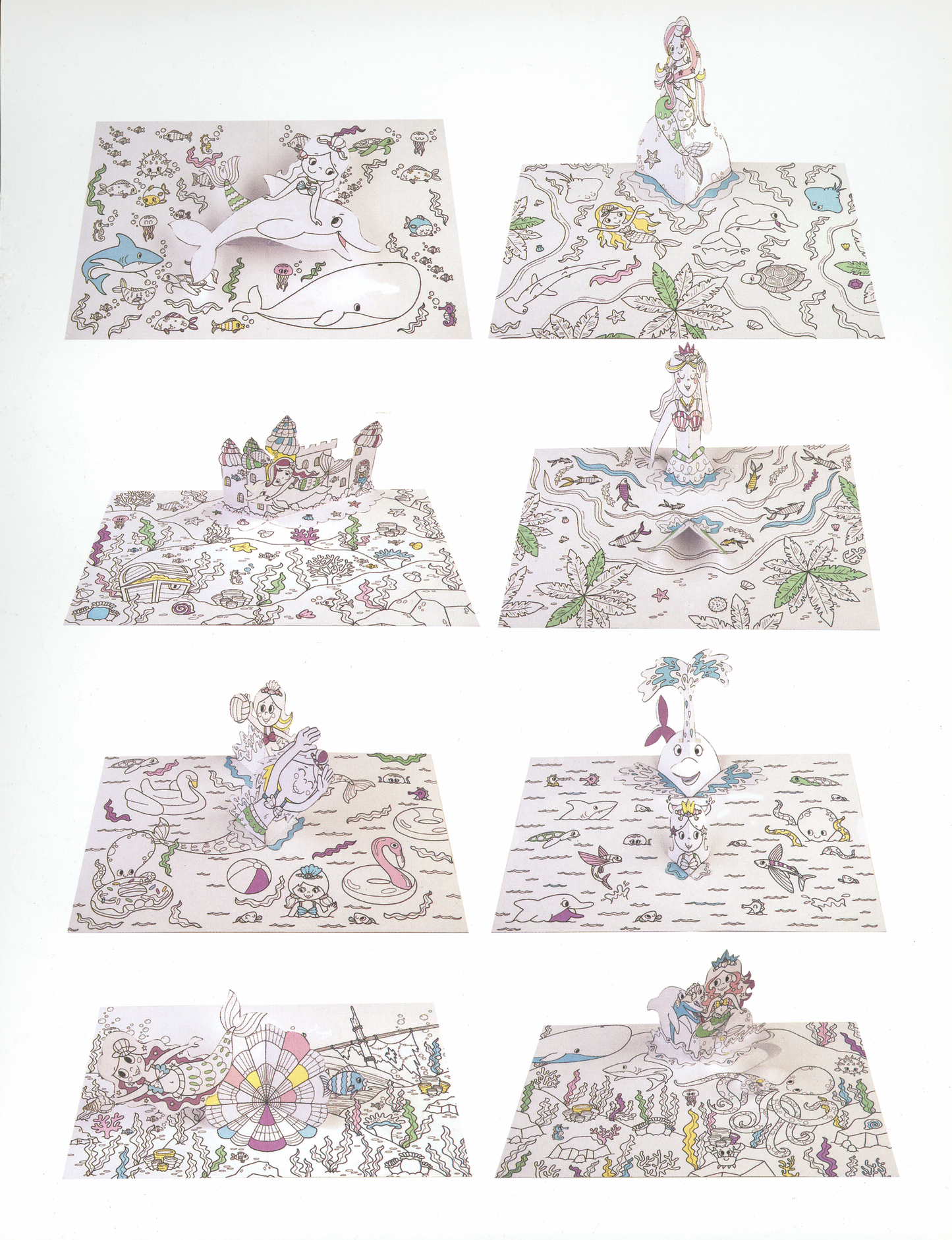 EDC Publishing - Color & Pop-Up: Mermaids