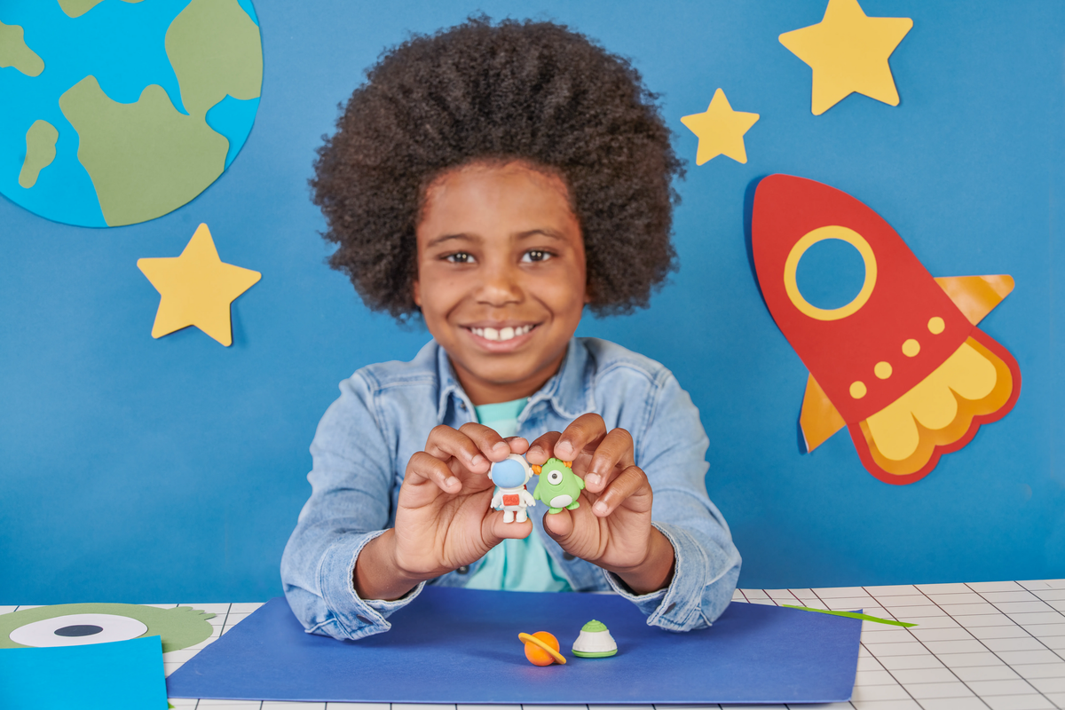 OOLY - Outta This World-Scented Puzzle Eraser-Set of 5