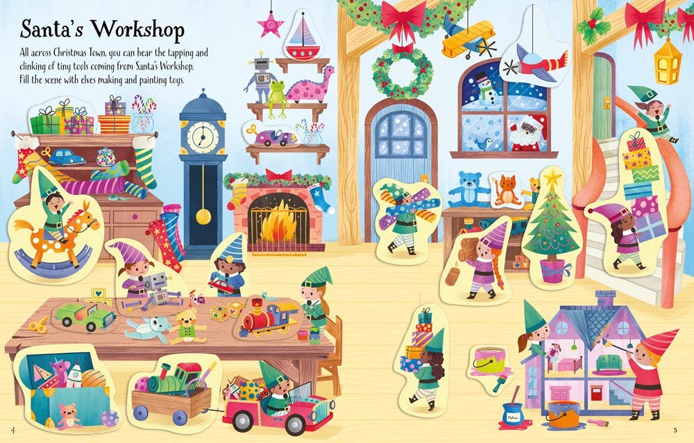 HarperCollins - First Sticker Book Christmas : Usborne