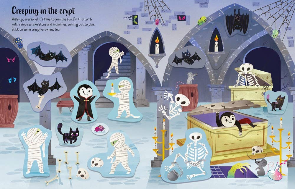 HarperCollins - First Sticker Book Halloween : Usborne