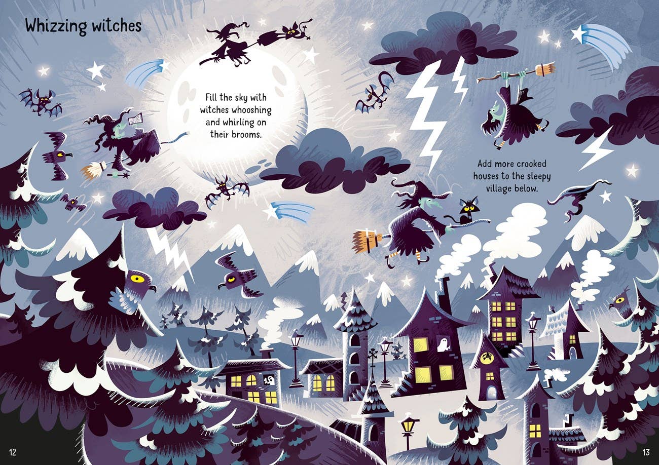 HarperCollins - Sparkly Halloween Sticker Book: Usborne