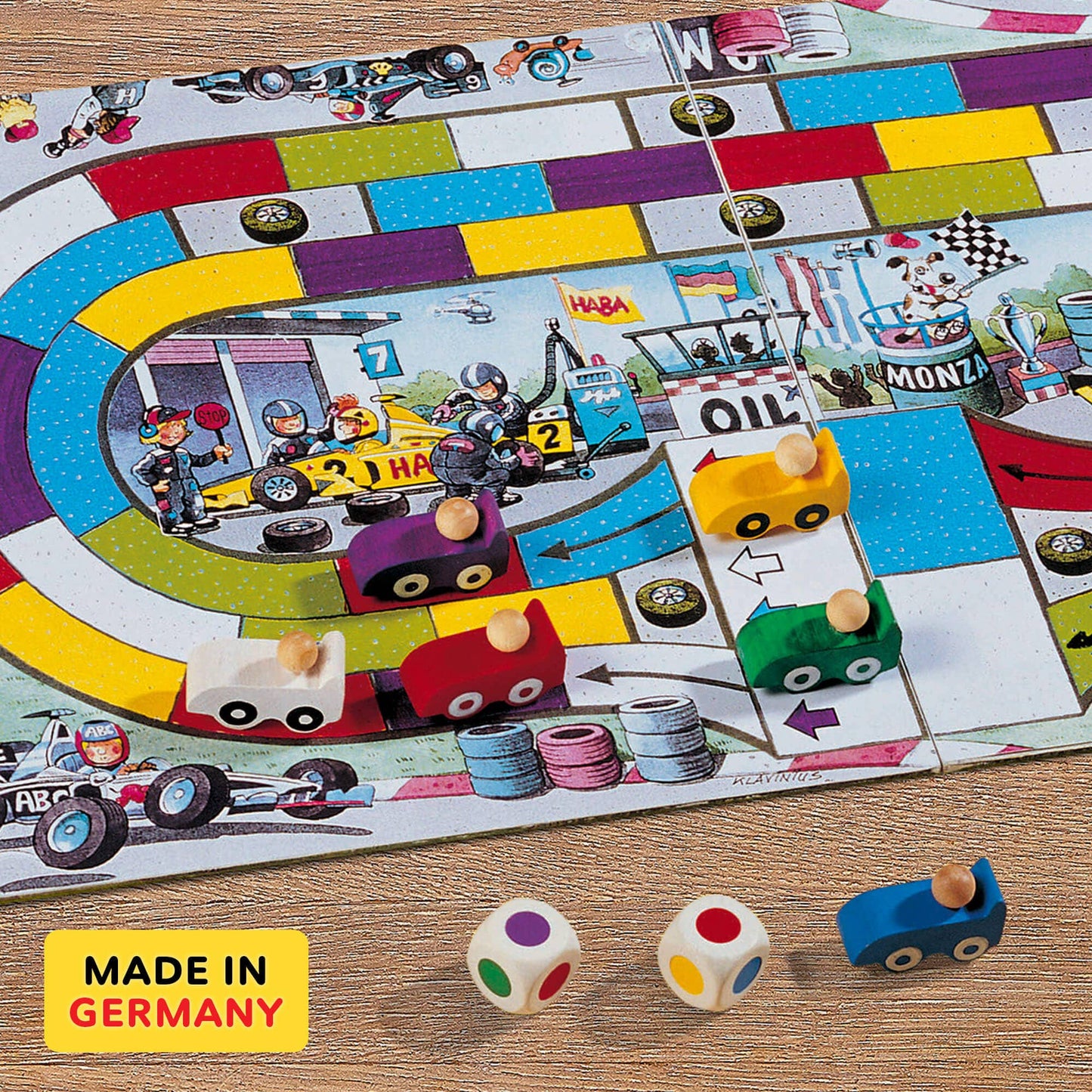 HABA USA - Monza Car Racing Board Game