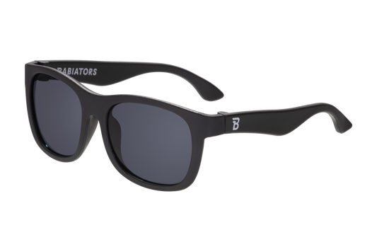 Babiators - Jet Black Wayfarer Kids Sunglasses on Peggable Hangtag : Ages 3-5