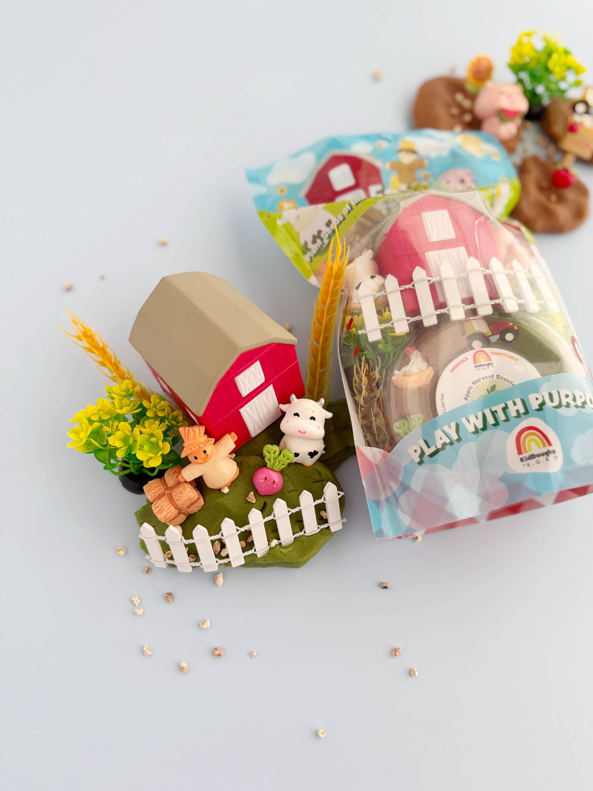 Earth Grown KidDoughs (KidDoughs by EGKD) - Farm KidDough Play Kit