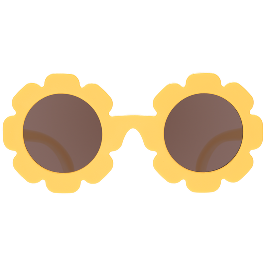 Babiators - Sweet Sunflower Kid and Baby Sunglasses with Amber Lens: Ages 3-5 / Polarized / Flower