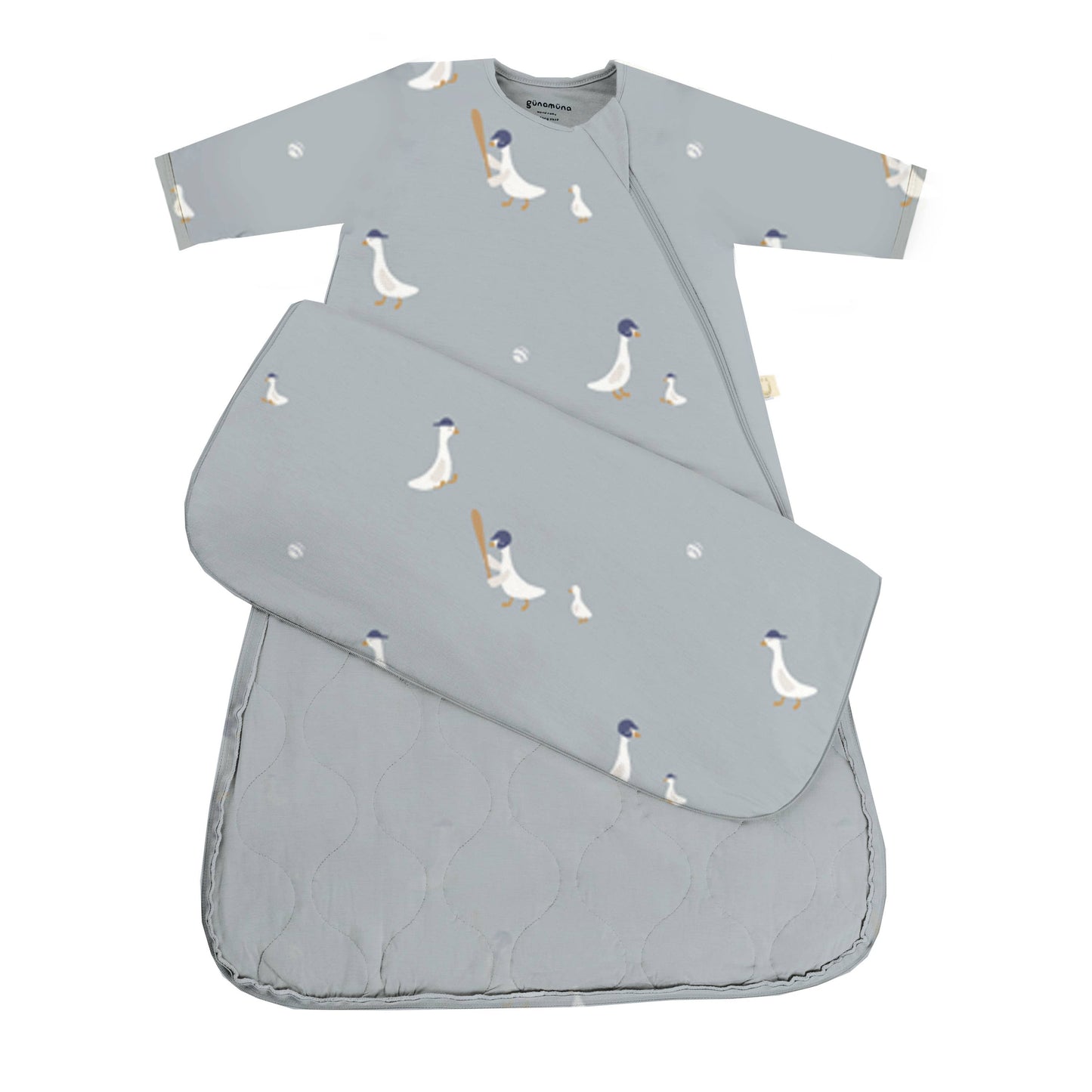 gunamuna - SS26 LONG SLEEVE SLEEP BAG : Pink gingham / 3-9M / 1.0