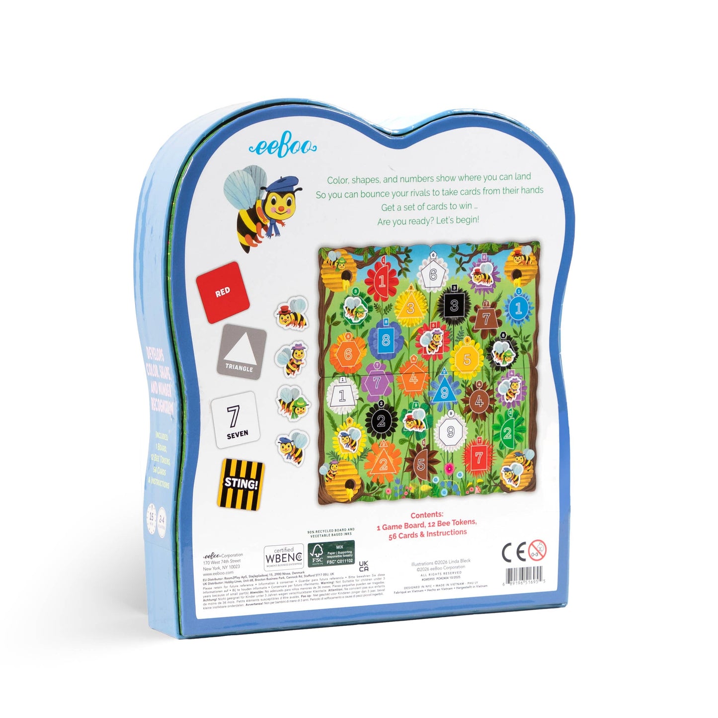 eeBoo - Bouncy Bees Shaped Game