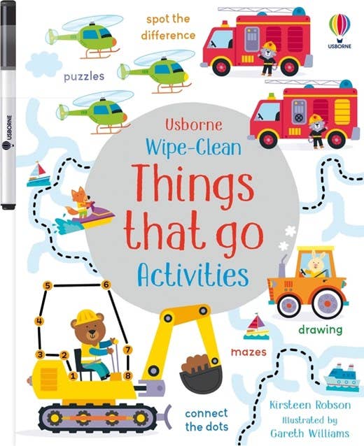 HarperCollins - Wipe-Clean Things That Go Activities : Usborne