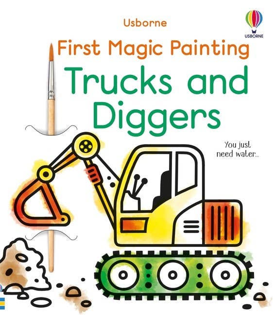HarperCollins - First Magic Painting Trucks And Diggers : Usborne