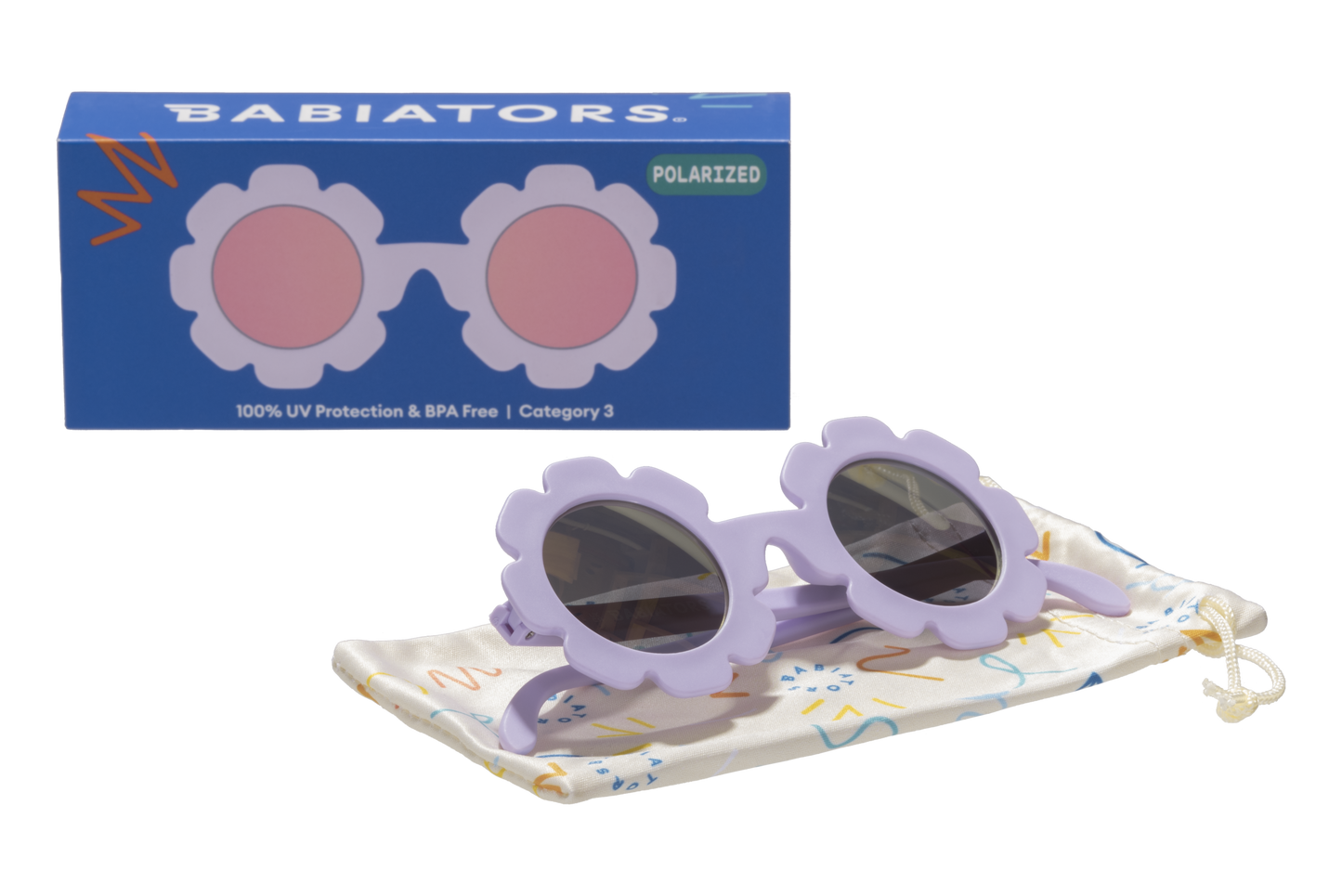 Babiators - Iris Polarized Flower Sunglasses with Mirrored Lens: Ages 3-5+