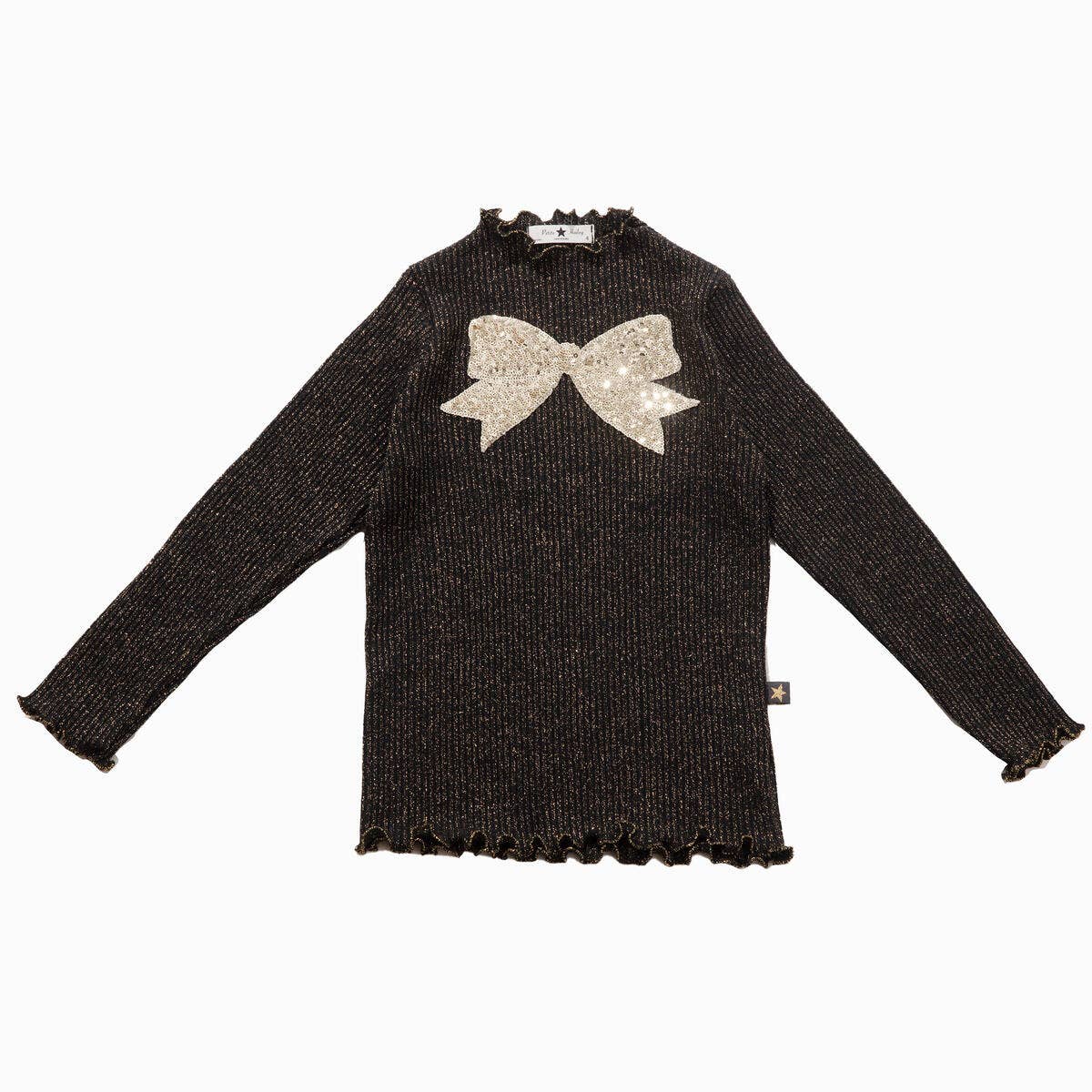 Petite Hailey - Bow Metallic Set: Silver / 6