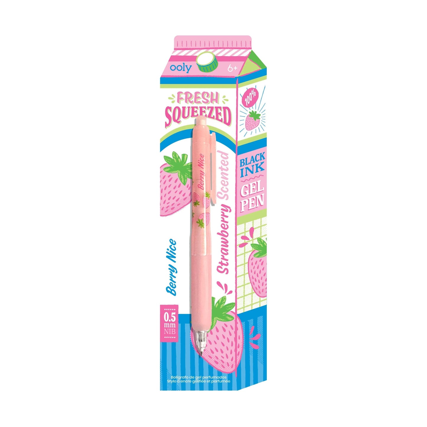 OOLY - Fresh Squeezed Black Ink Scented Gel Pens - Display of 24