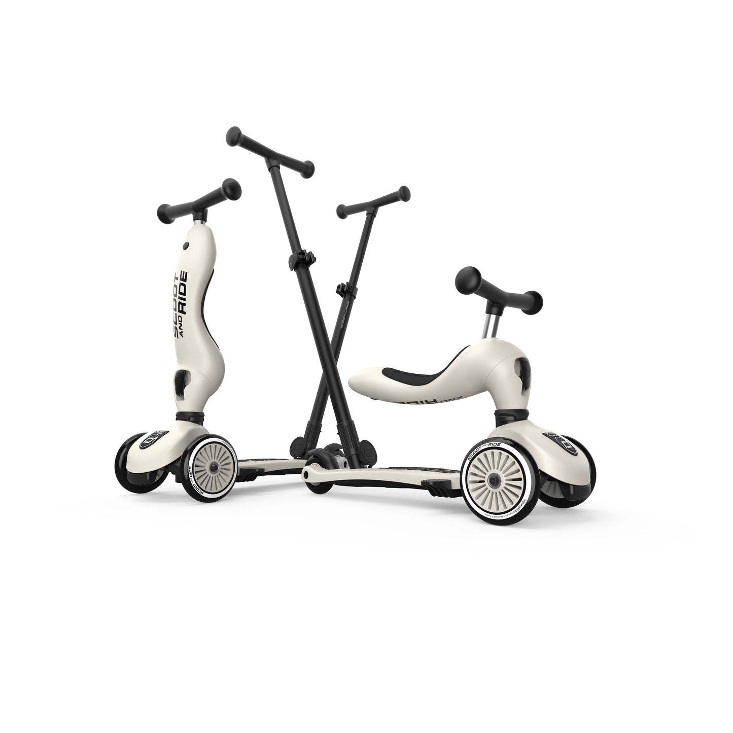 Scoot & Ride - HighwayKick 1 Push & Go Scooter and Ride On Toy: Ash