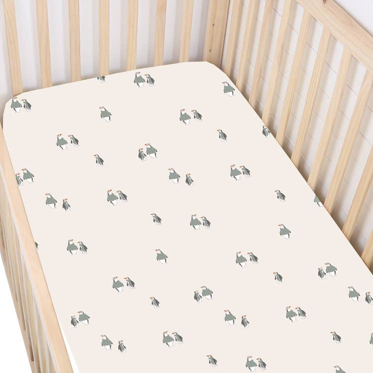 gunamuna - FW24 BAMBOO CRIB SHEET: Goose