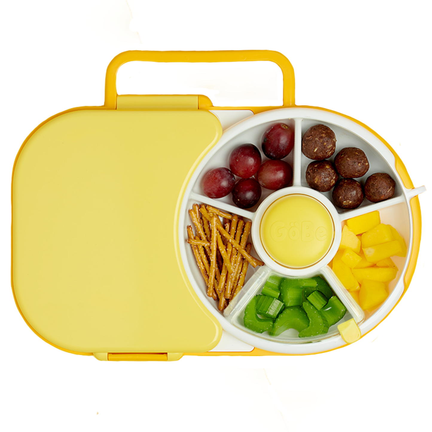 GöBe Kids - GoBe Kids Lunchbox with Snack Spinner: Blueberry Blue