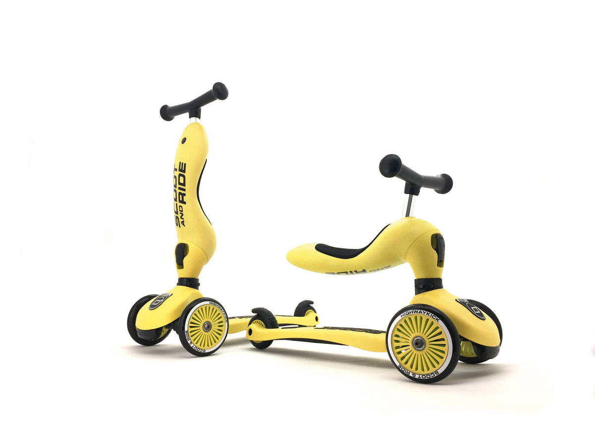 Scoot & Ride - HighwayKick 1 Scooter and Ride On Toy Lemon