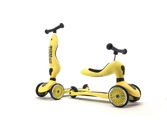 Scoot & Ride - HighwayKick 1 Scooter and Ride On Toy Lemon
