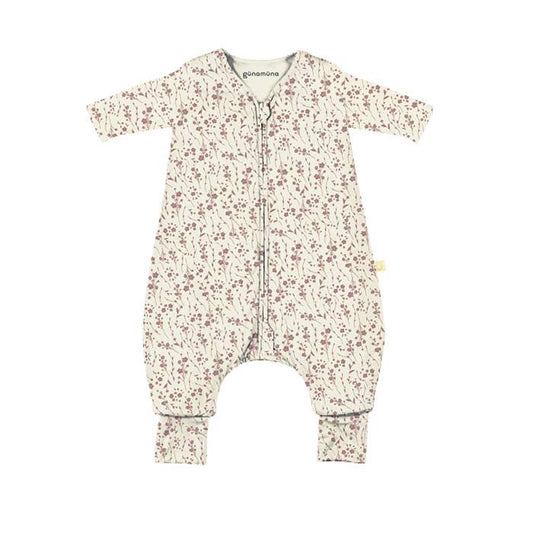 gunamuna - FW24 LONG SLEEVE FOOTIE SLEEP BAG: Posies / 12-18M / 1.0