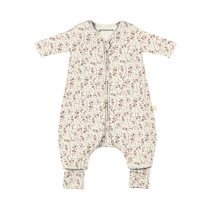 gunamuna - FW24 LONG SLEEVE FOOTIE SLEEP BAG: Sage / 12-18M / 2.5